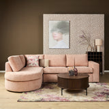 MySofa Alma Ecksofa Rosa 2,5 Sitzer + Divan rechts