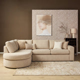 MySofa Alma Ecksofa Rosa 2,5 Sitzer + Divan rechts