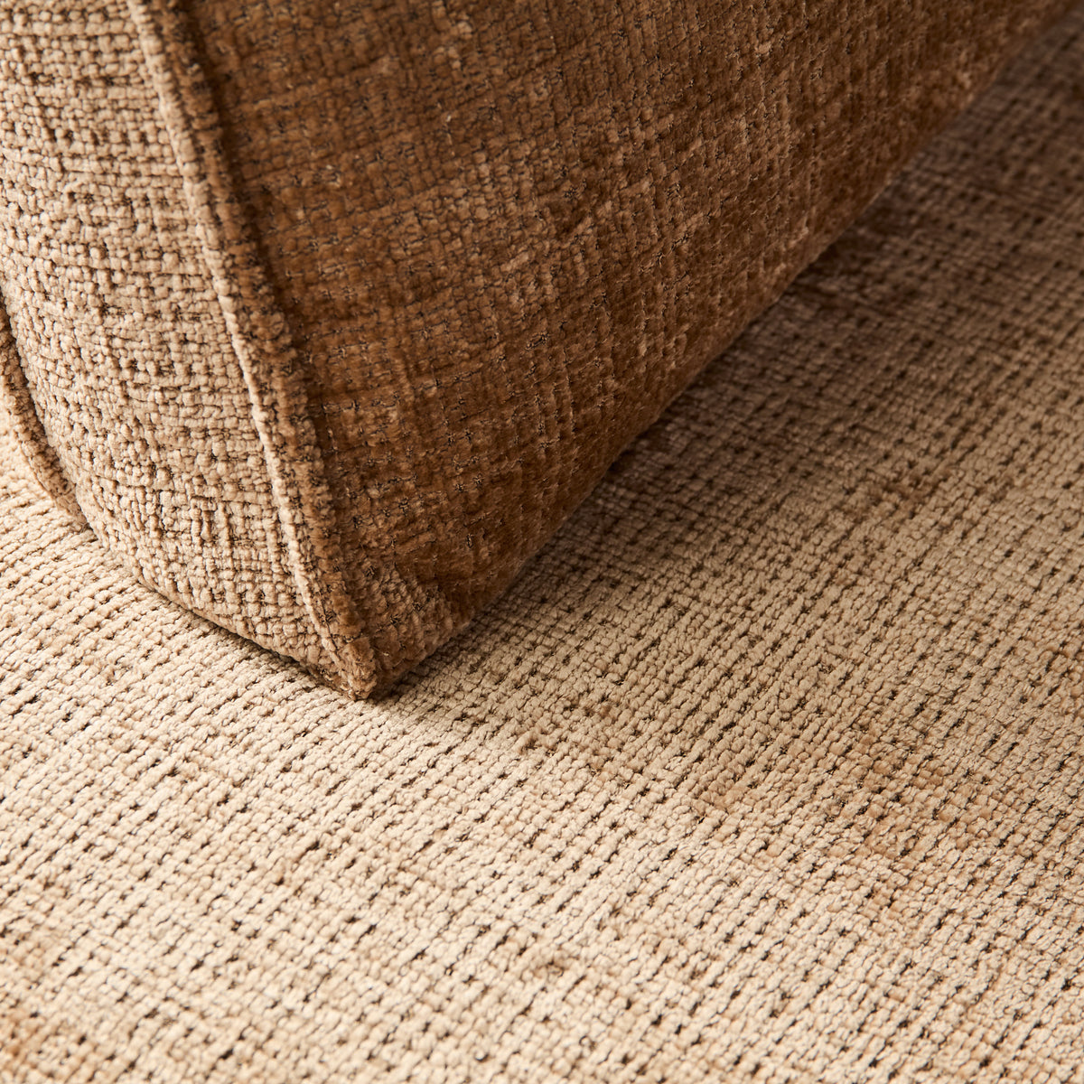 MySofa Teddy Ecksofa Cinnamon Divan links + 2,5 Sitzer