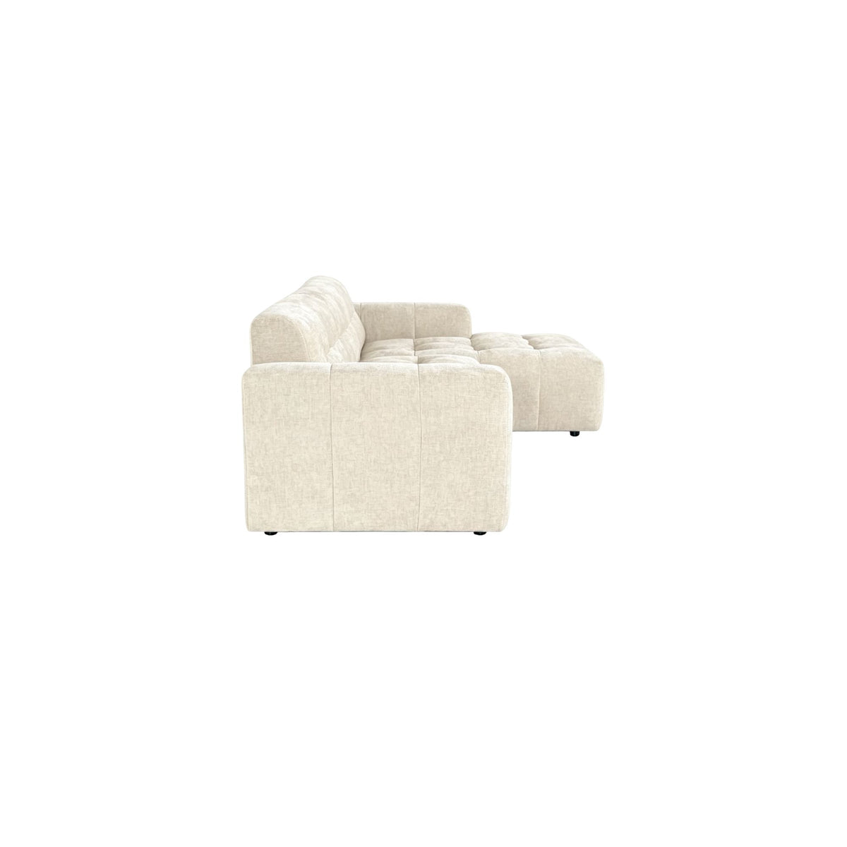 MySofa Ruby Ecksofa Beige 2,5 Sitzer AL + Lounge R
