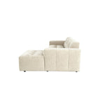 MySofa Ruby Ecksofa Beige 2,5 Sitzer AL + Lounge R