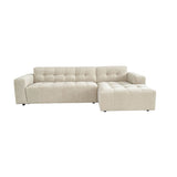 MySofa Ruby Ecksofa Beige 2,5 Sitzer AL + Lounge R