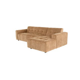 MySofa Ruby Ecksofa Camel 2,5 Sitzer AL + Lounge R