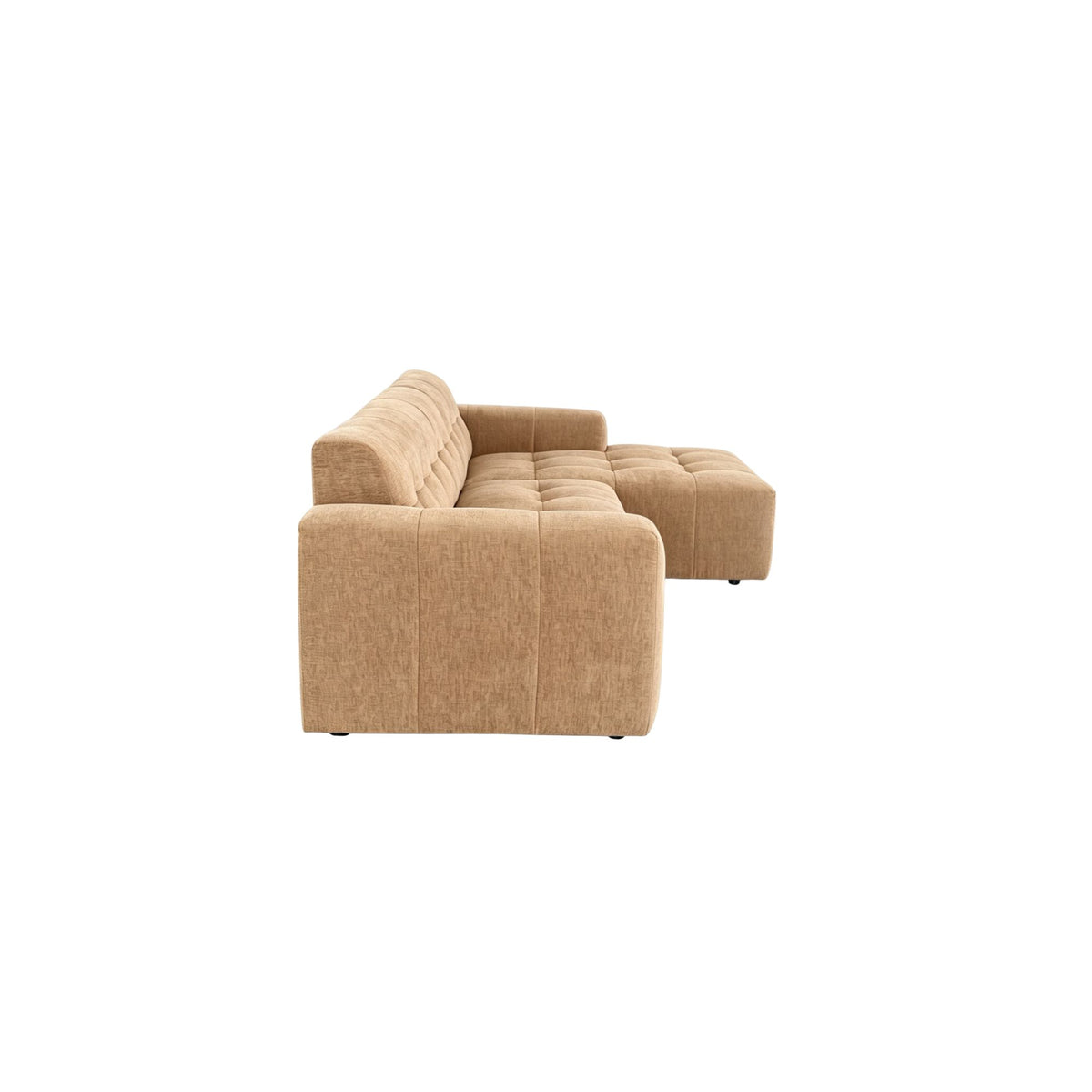 MySofa Ruby Ecksofa Camel 2,5 Sitzer AL + Lounge R