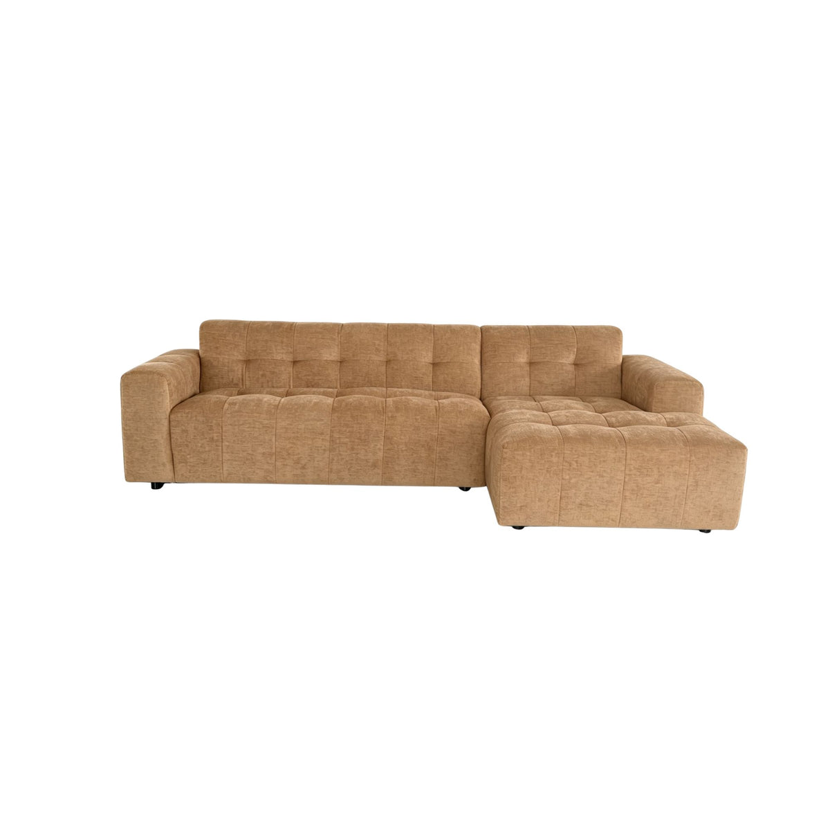 MySofa Ruby Ecksofa Camel 2,5 Sitzer AL + Lounge R