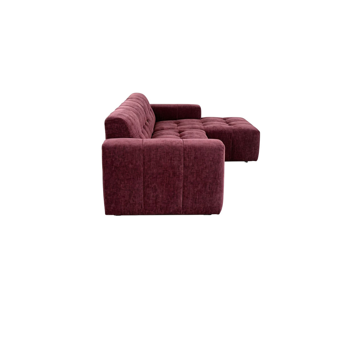 MySofa Ruby Ecksofa Lila 2,5 Sitzer AL + Lounge R