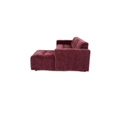 MySofa Ruby Ecksofa Lila 2,5 Sitzer AL + Lounge R