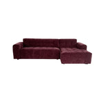 MySofa Ruby Ecksofa Lila 2,5 Sitzer AL + Lounge R