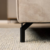MySofa Floris U-Sofa Samt Beige