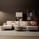 MySofa Floris U-Sofa Samt Beige