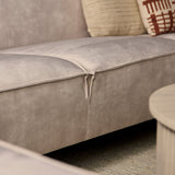 MySofa Floris U-Sofa Samt Beige