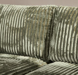 MySofa Teddy Ecksofa Grün 2,5 Sitzer + Divan rechts