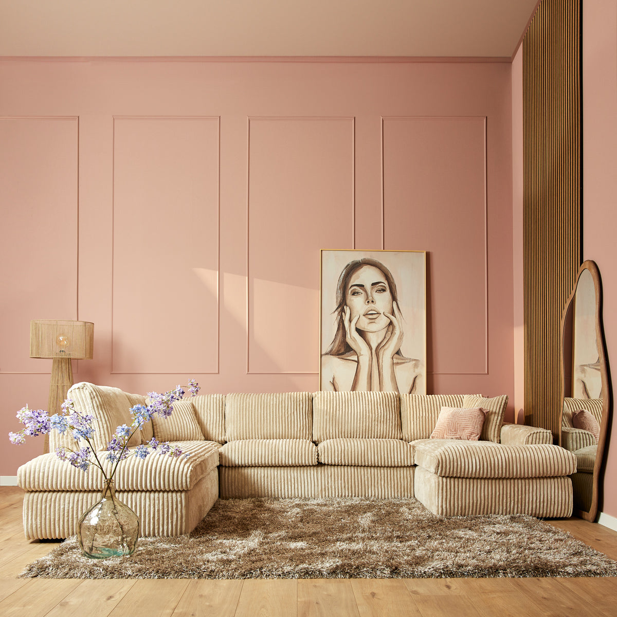 MySofa Teddy U-Sofa Beige