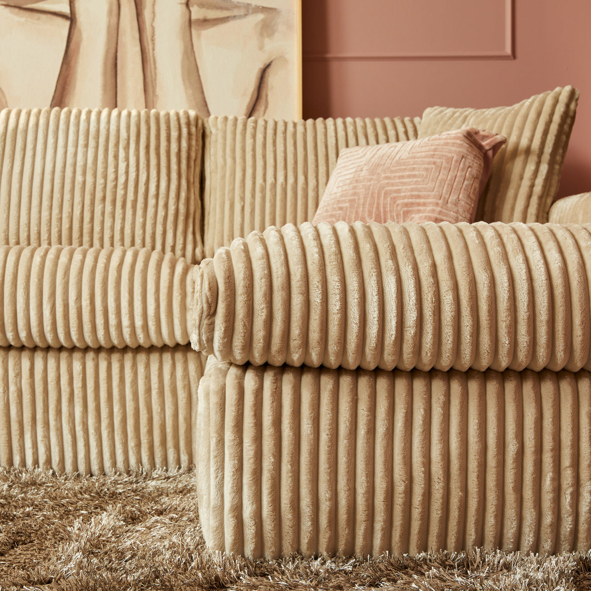 MySofa Teddy U-Sofa Beige