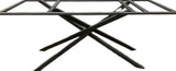 Mikado Matrix Metall Gestell schwarz pulverbeschichtet filigran zentral