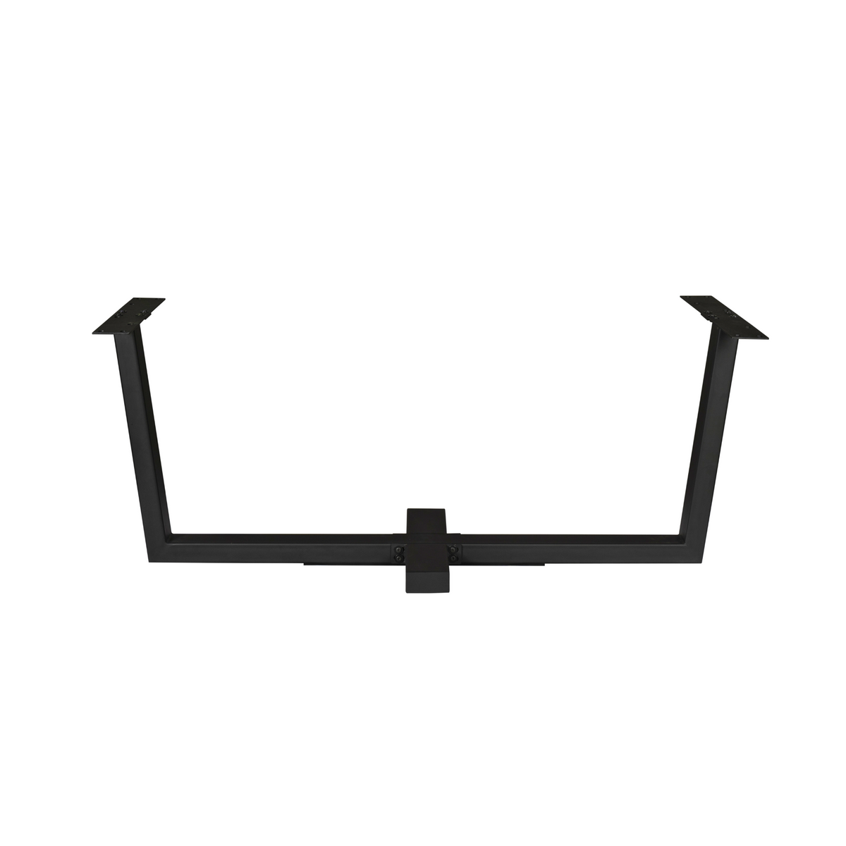 Kreuz-Tischgestell Schwarz Metall