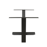 Kreuz-Tischgestell Schwarz Metall