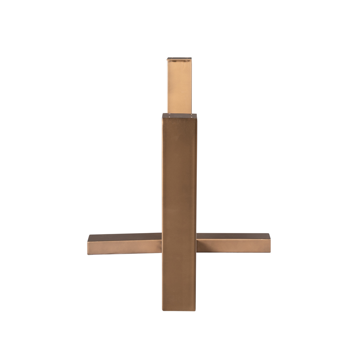 Kreuz-Tischgestell Bronze Metall