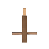 Kreuz-Tischgestell Bronze Metall