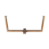 Kreuz-Tischgestell Bronze Metall