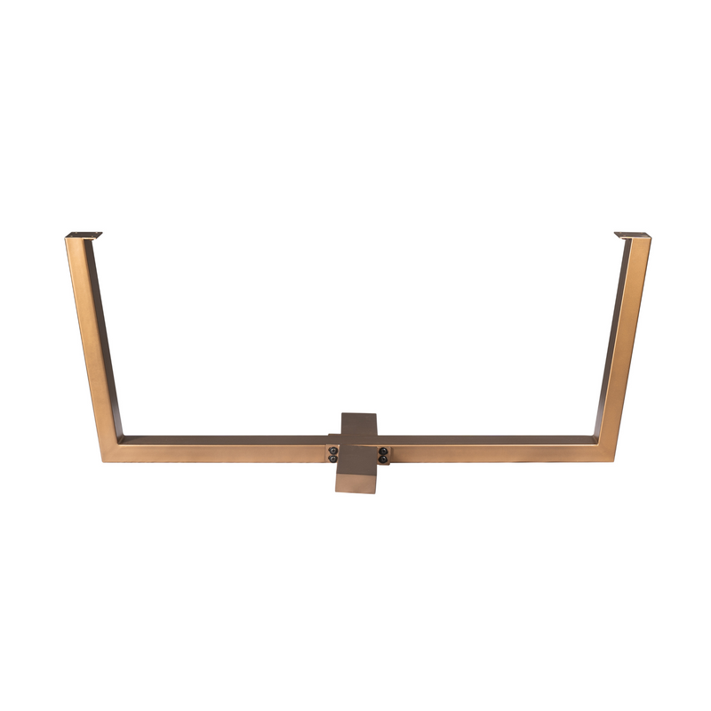 Kreuz-Tischgestell Bronze Metall