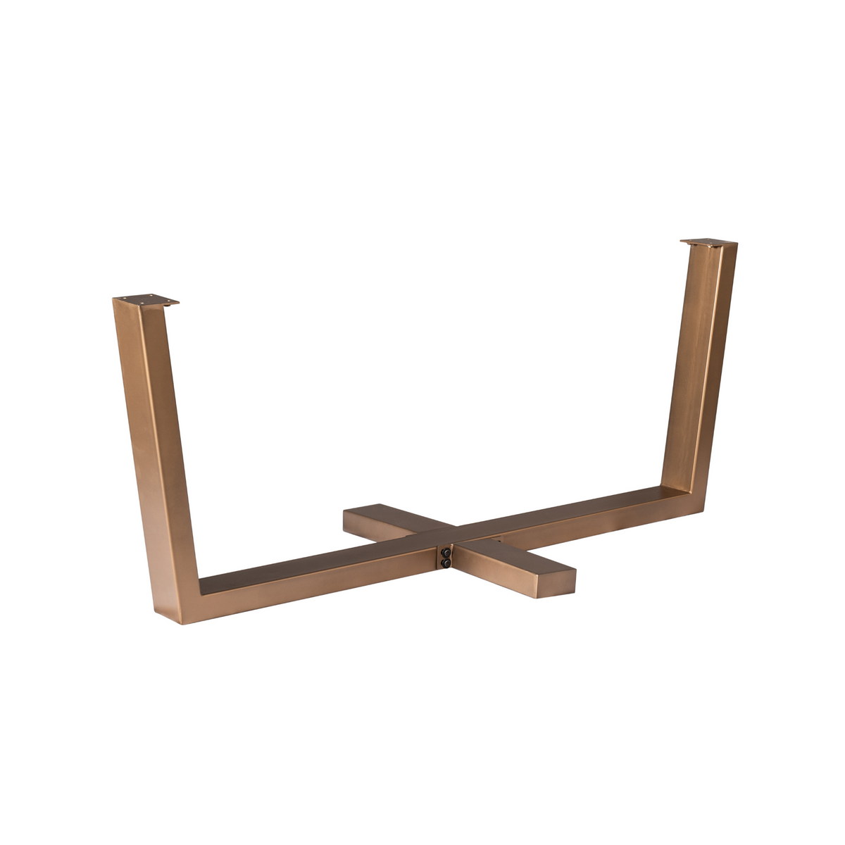 Kreuz-Tischgestell Bronze Metall