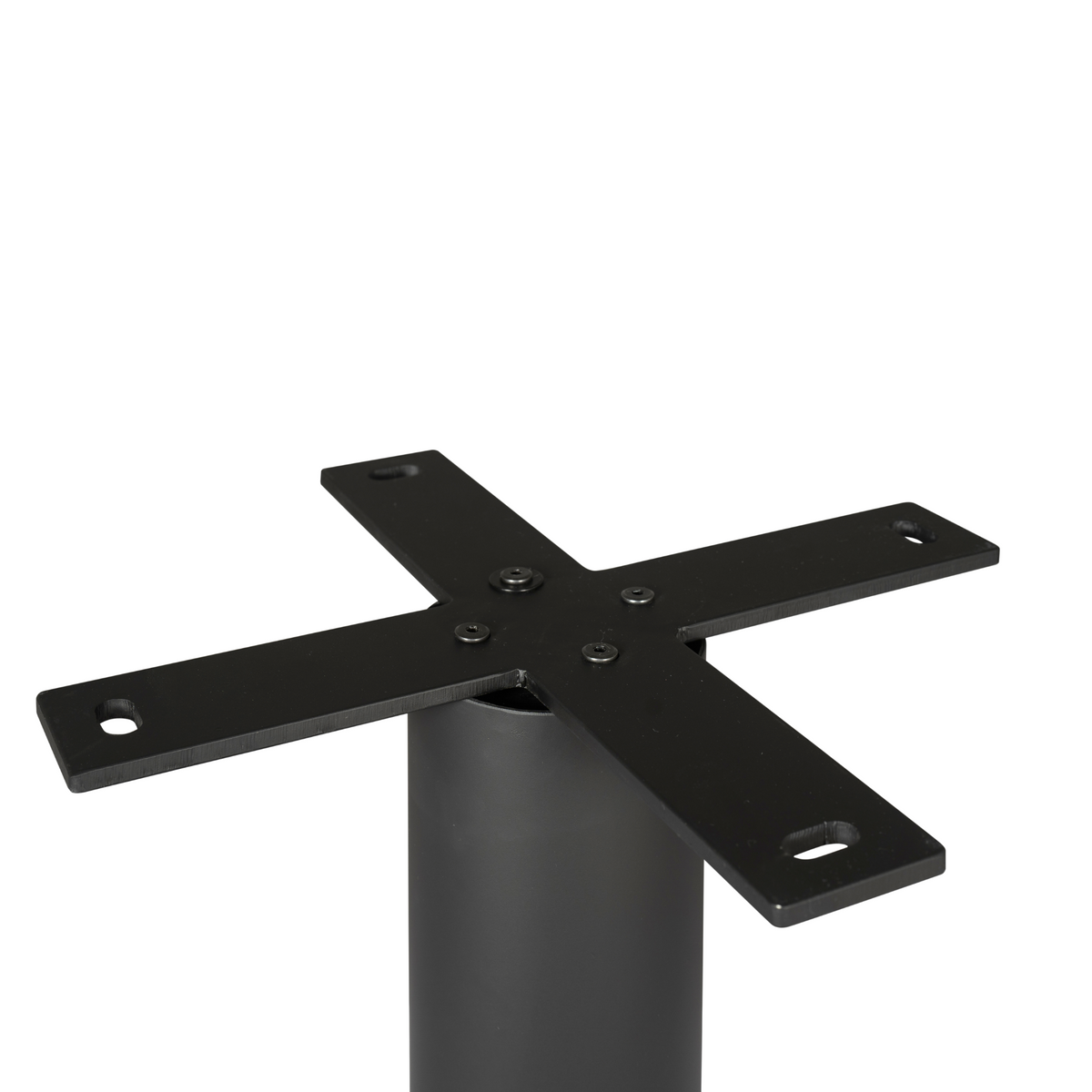 Säulen-Tischgestell Schwarz Metall