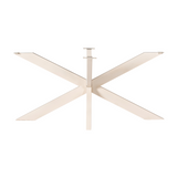 Matrix-Tischgestell Sand oval/rechteckig 160 cm Rohr 4x8 cm