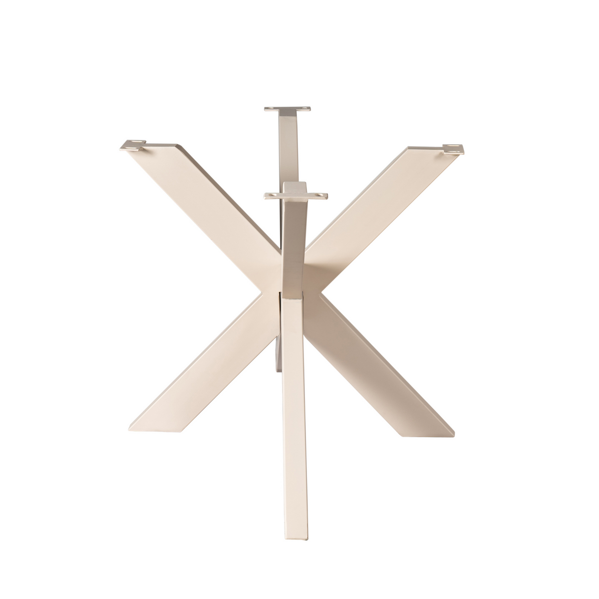 Matrix-Tischgestell Sand oval/rechteckig 160 cm Rohr 4x8 cm