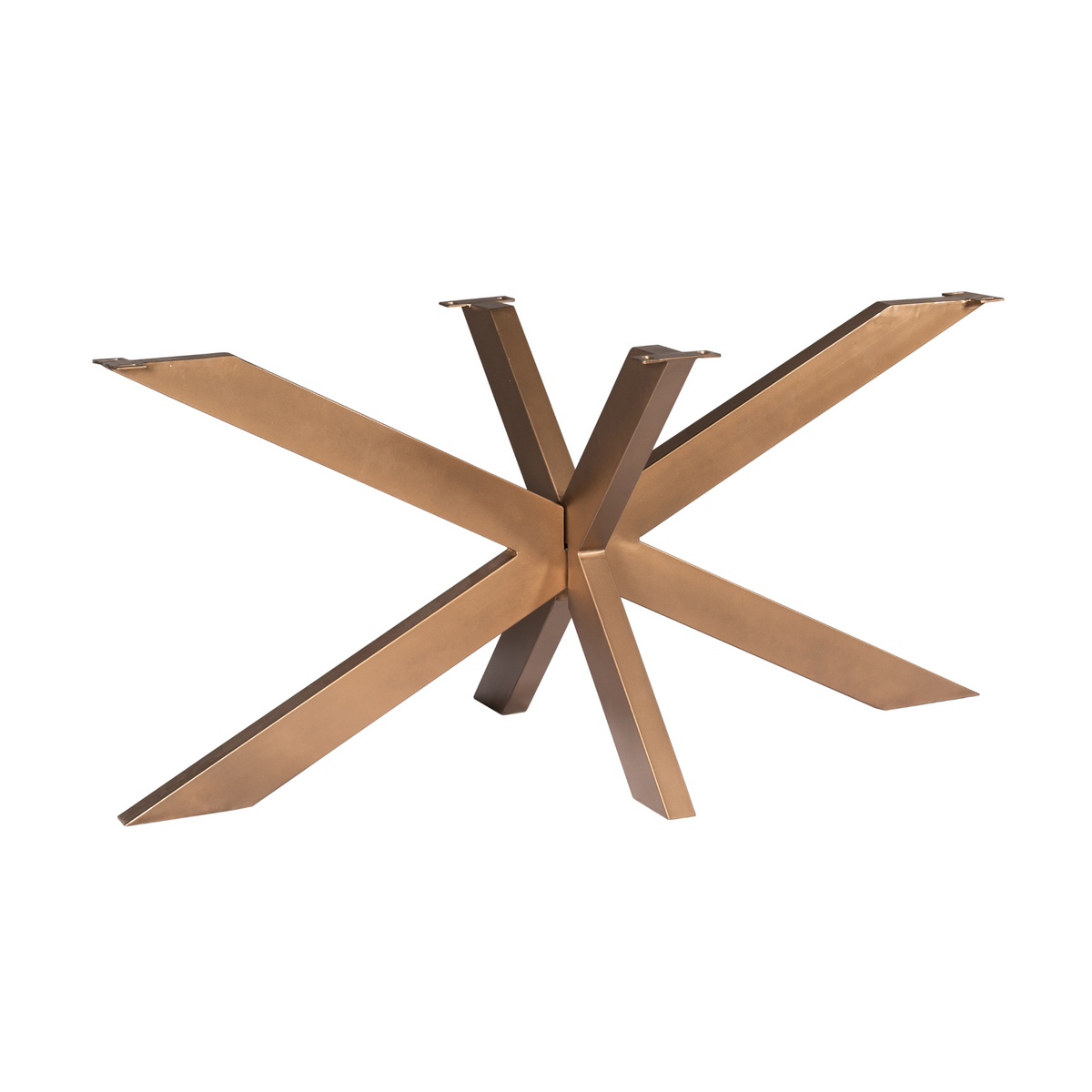 Matrix-Tischgestell Bronze oval/rechteckig 160 cm Rohr 4x8 cm