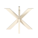 Matrix-Tischgestell Sand rund Rohr 4x8 cm