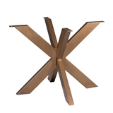 Matrix-Tischgestell Bronze rund Rohr 4x8 cm