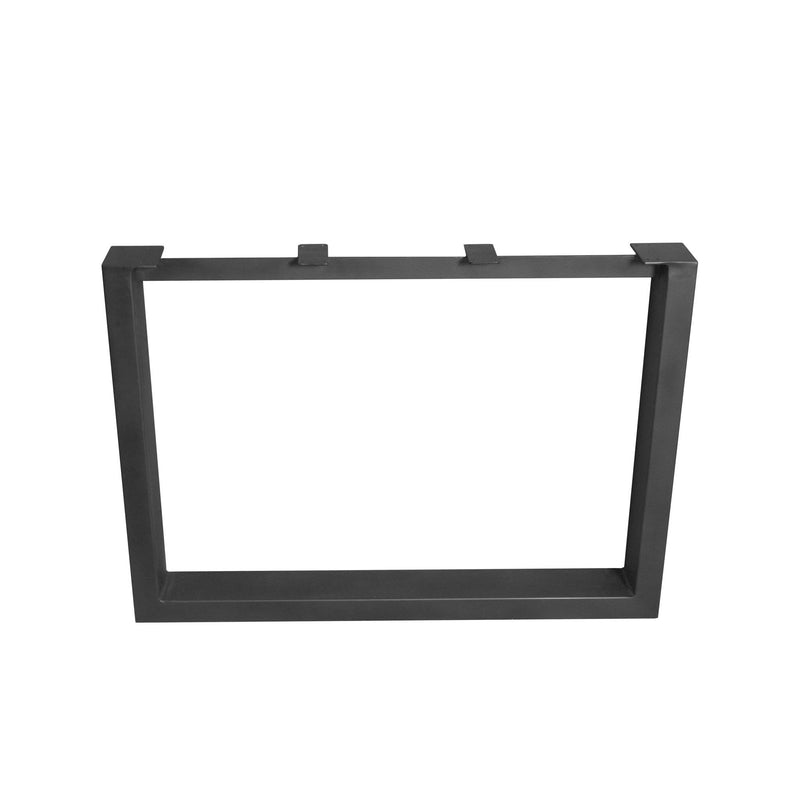 U-Tischgestell Schwarz Metall