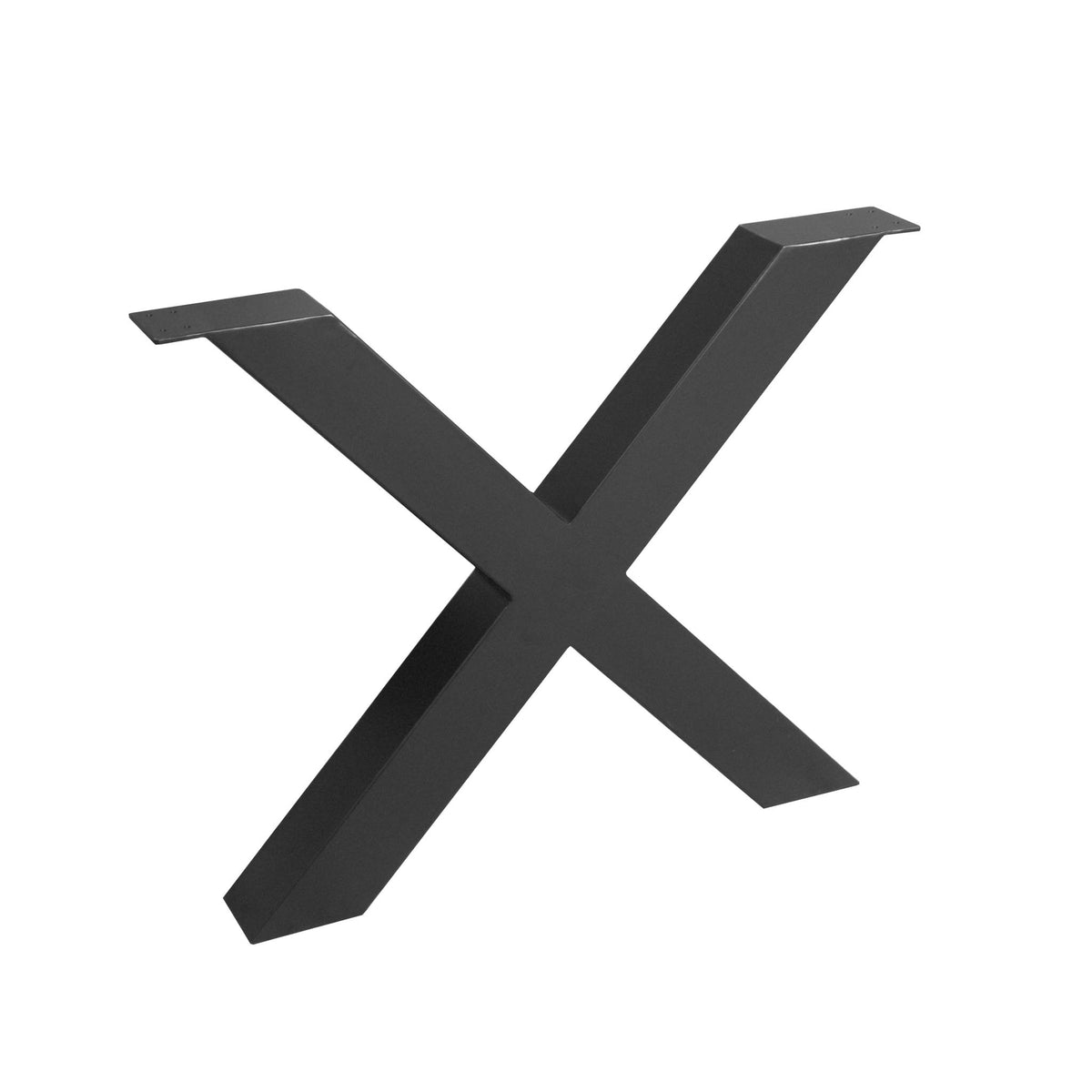 X-Tischgestell Schwarz Metall