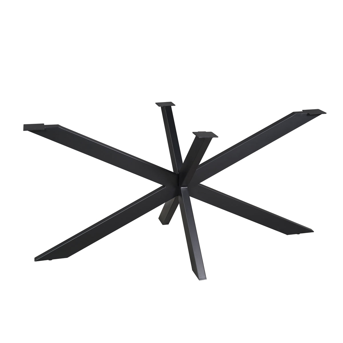 Matrix-Tischgestell Schwarz oval/rechteckig 160 cm Rohr 4x8 cm