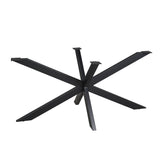 Matrix-Tischgestell Schwarz oval/rechteckig 160 cm Rohr 4x8 cm
