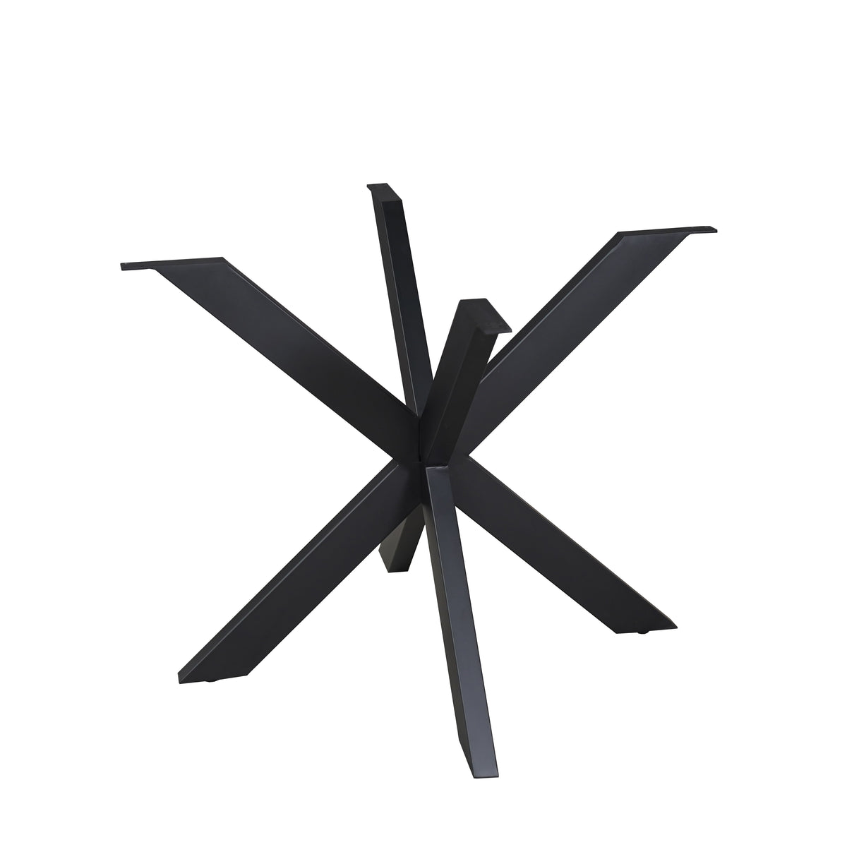 Matrix-Tischgestell Schwarz rund 140 cm Rohr 4x8 cm