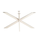 Matrix-Tischgestell Sand oval/rechteckig 140 cm Rohr 4x8 cm