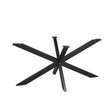 Matrix-Tischgestell Schwarz oval/rechteckig 140 cm Rohr 4x8 cm