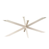 Matrix-Tischgestell Sand oval/rechteckig 190 cm Rohr 4x8 cm