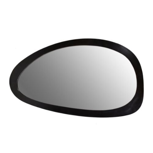 Spiegel organisch Lou Schwarz Mangoholz 70 cm