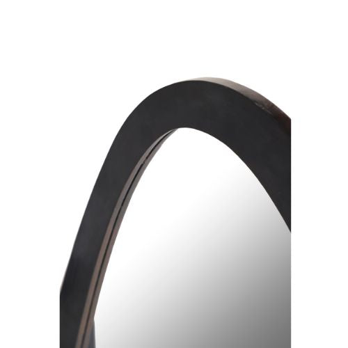 Spiegel organisch Lou Schwarz Mangoholz 70 cm