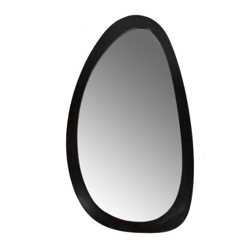 Spiegel organisch Lou Schwarz Mangoholz 70 cm