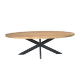 Esstisch oval Dakota Natur Mangoholz in 5 Größen