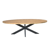 Esstisch oval Dakota Natur Mangoholz in 5 Größen