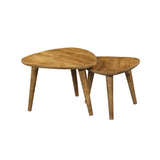 Couchtisch-Set Omaha Natur Mangoholz 60 cm