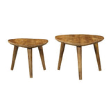 Couchtisch-Set Omaha Natur Mangoholz 60 cm