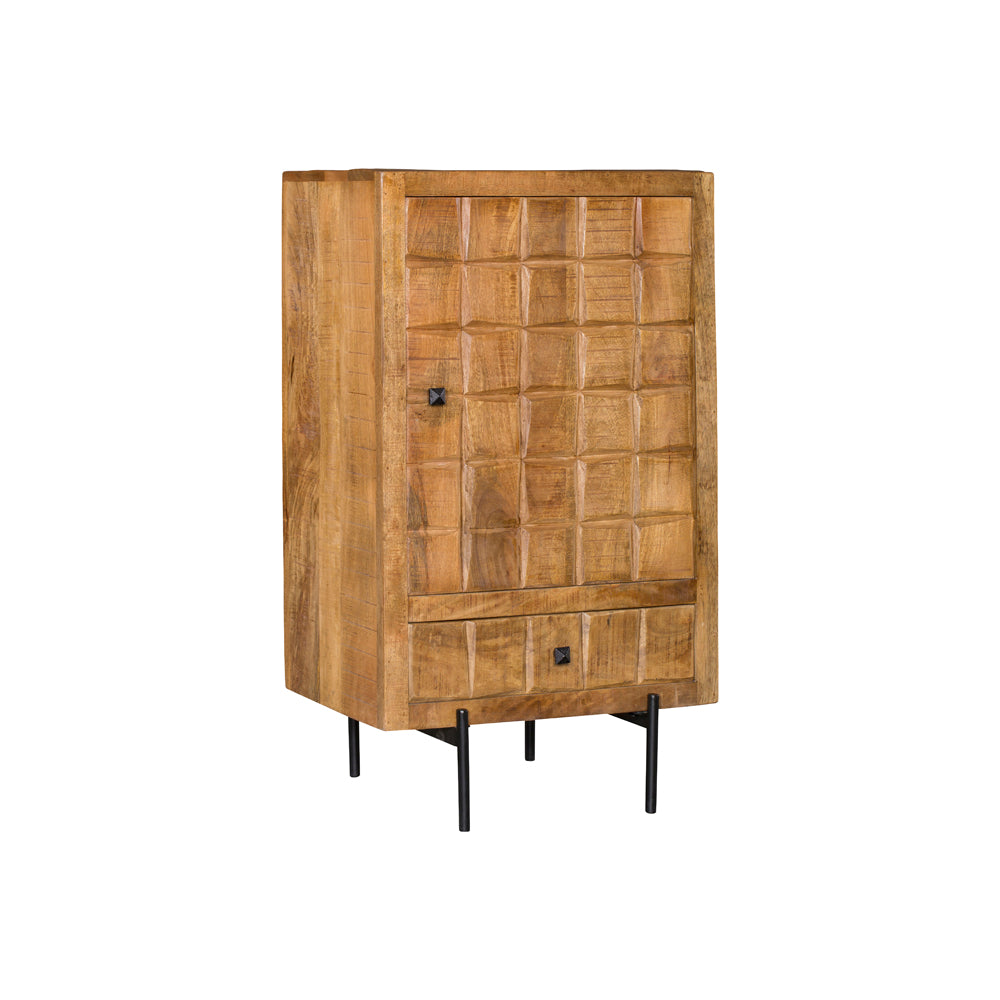 Kabinettschrank Brandy Natur Mangoholz in 2 Größen