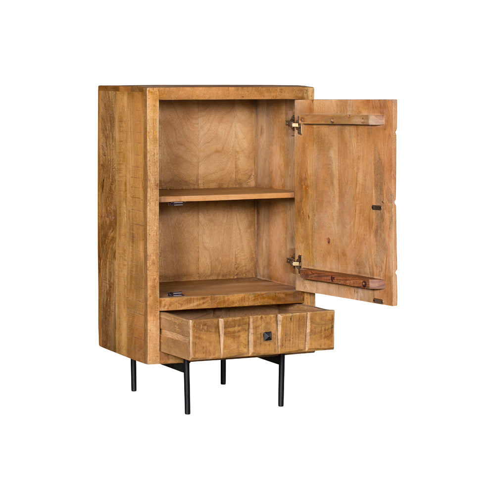 Kabinettschrank Brandy Natur Mangoholz in 2 Größen