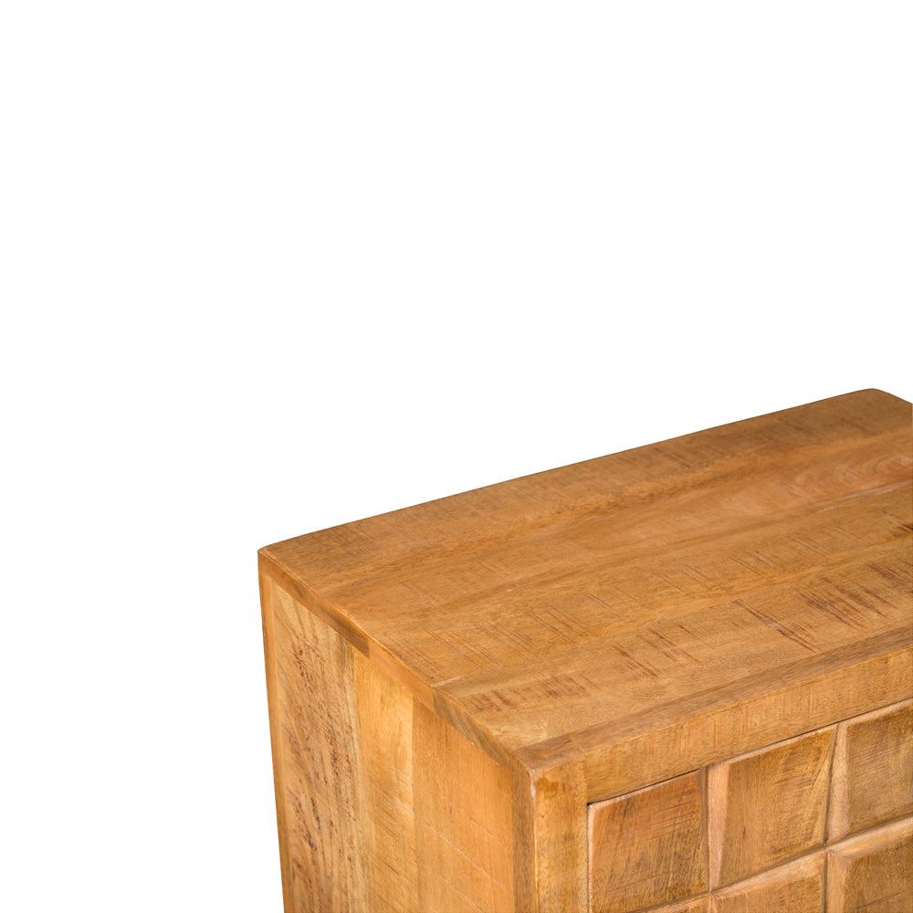 Kabinettschrank Brandy Natur Mangoholz in 2 Größen